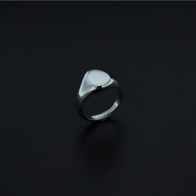 Anello ovale argento