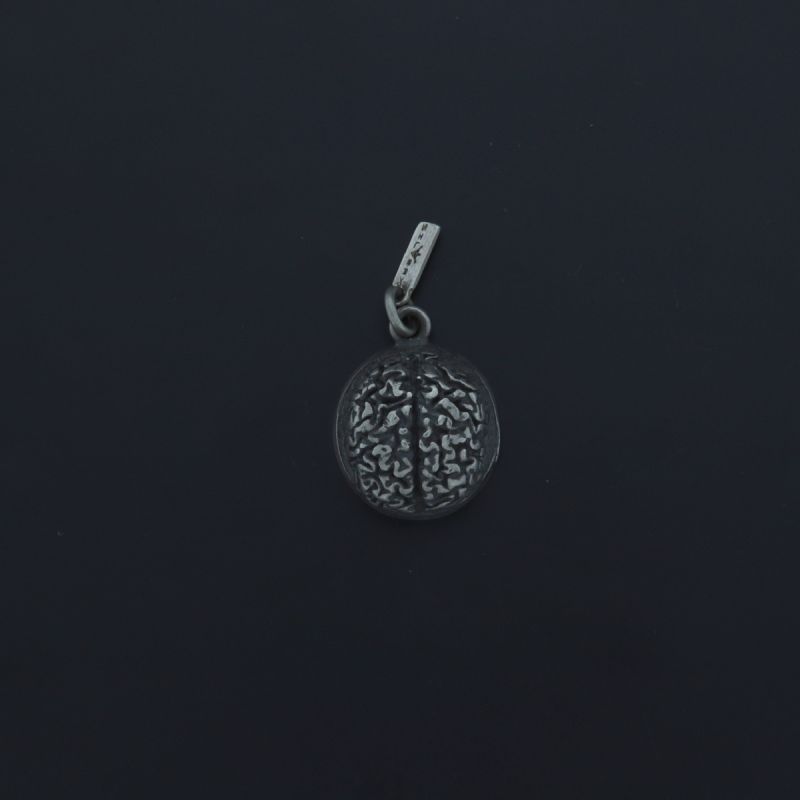 Ciondolo in argento a forma di cervello