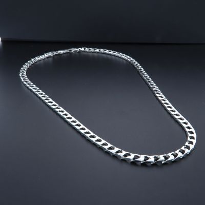 collana in argento 925‰ cubana-grumetta quadra 