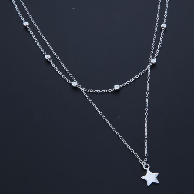 Collana con stella in argento 925‰