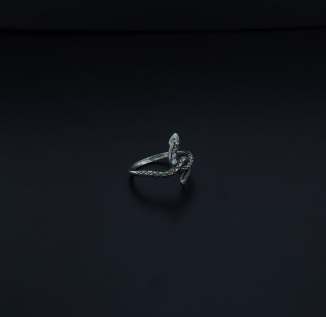 Anello serpente in argento 