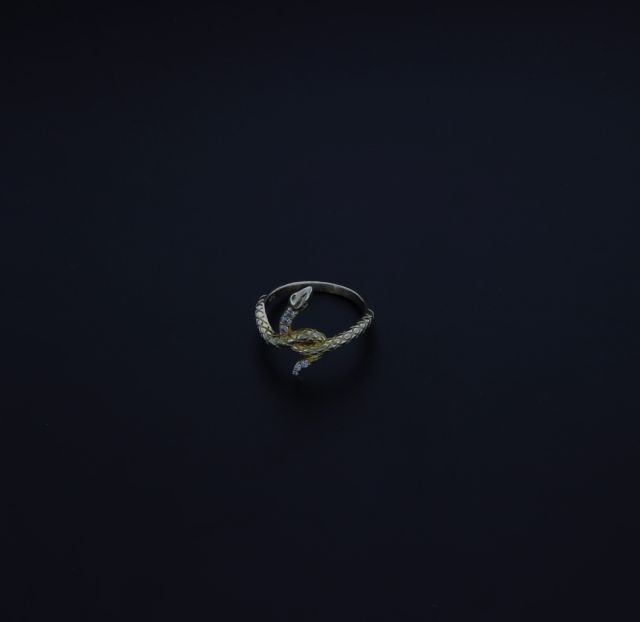 Anello serpente in argento 925‰