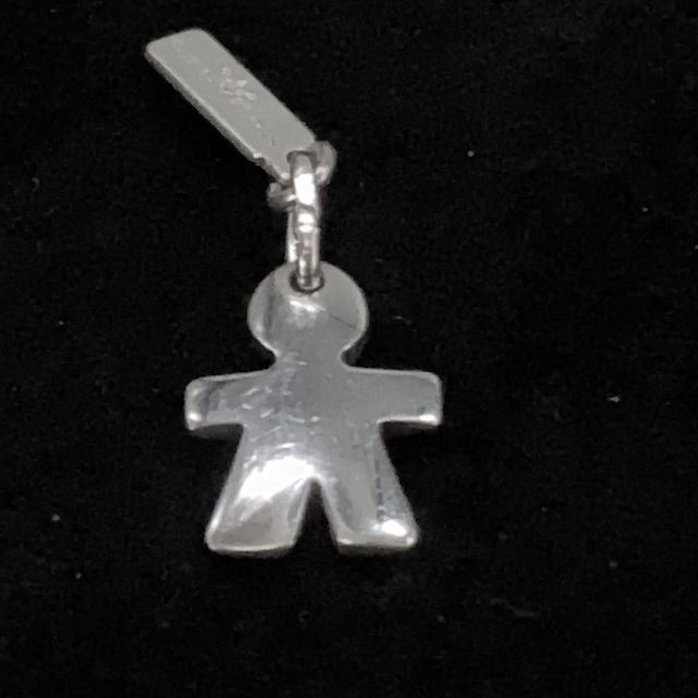 Ciondolo in argento a forma di bimbo
