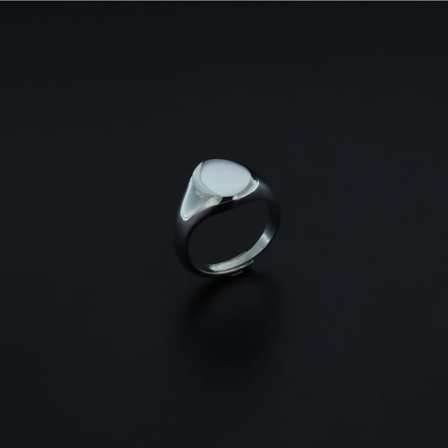 Anello ovale argento