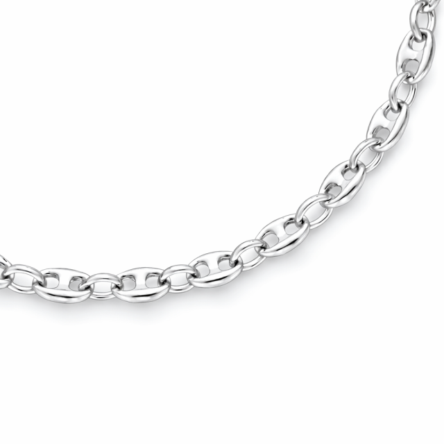 Bracciale in argento maglia marina 