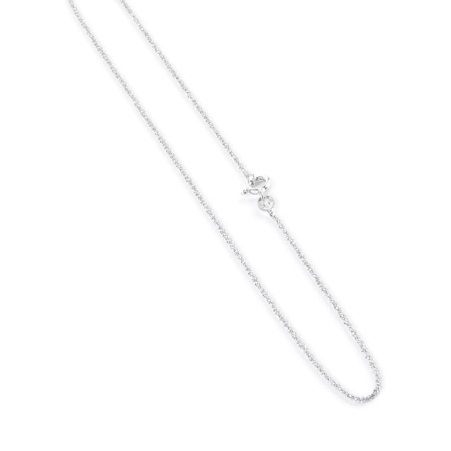 Collana in argento a maglia sottile