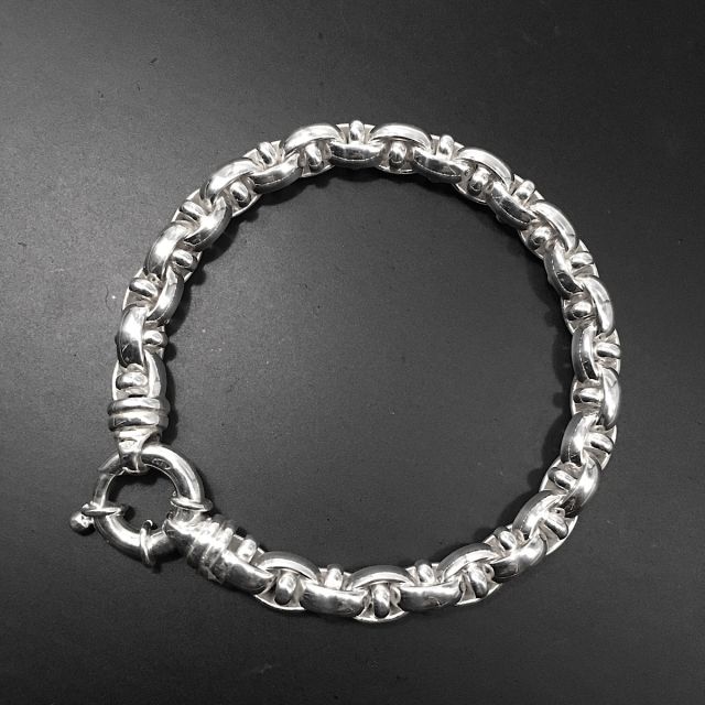 Bracciale in argento 925‰ maglia artigianale