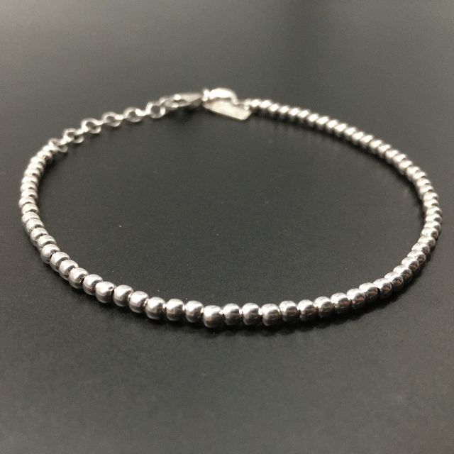 Bracciale maglia pallina in argento 925‰
