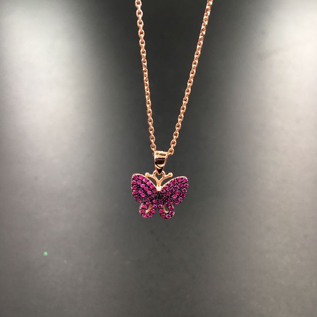 Ciondolo Farfalla in argento 925% rosè 