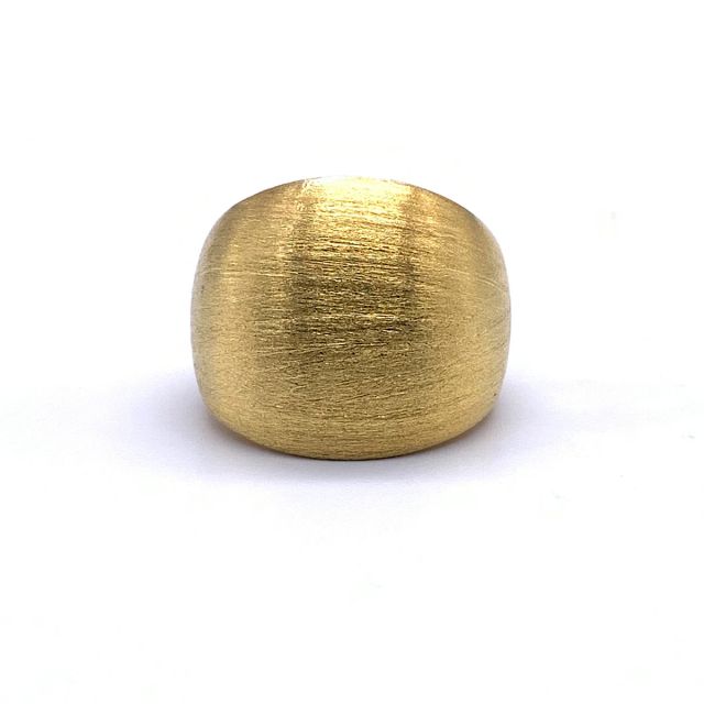 Anello satinato dorato