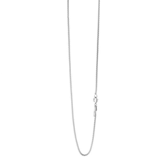 Collana argento corda diamantata