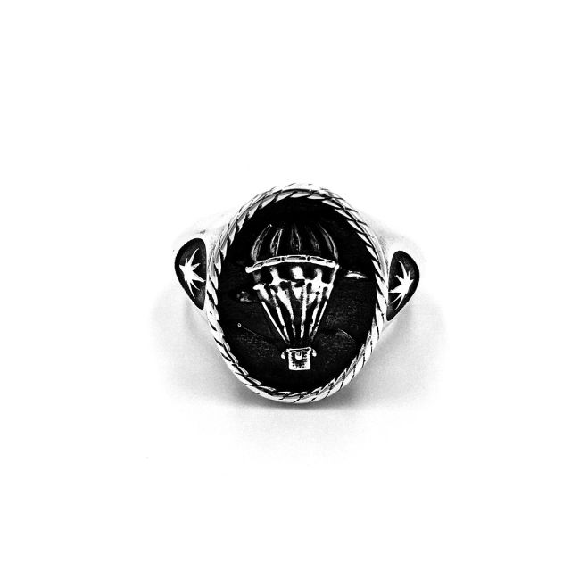Anello in argento regolabile con mongolfiera