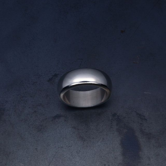 Fascia in argento 925‰ bombata