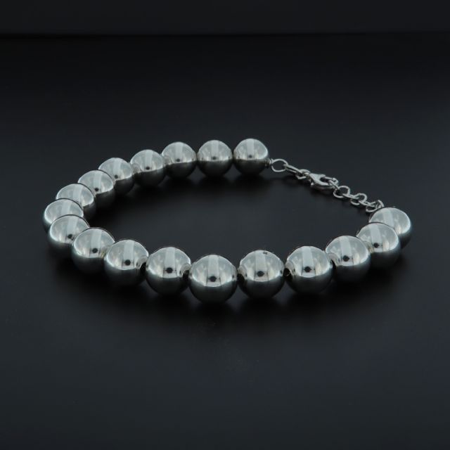 Bracciale a pallina in argento