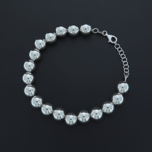 Bracciale a pallina in argento