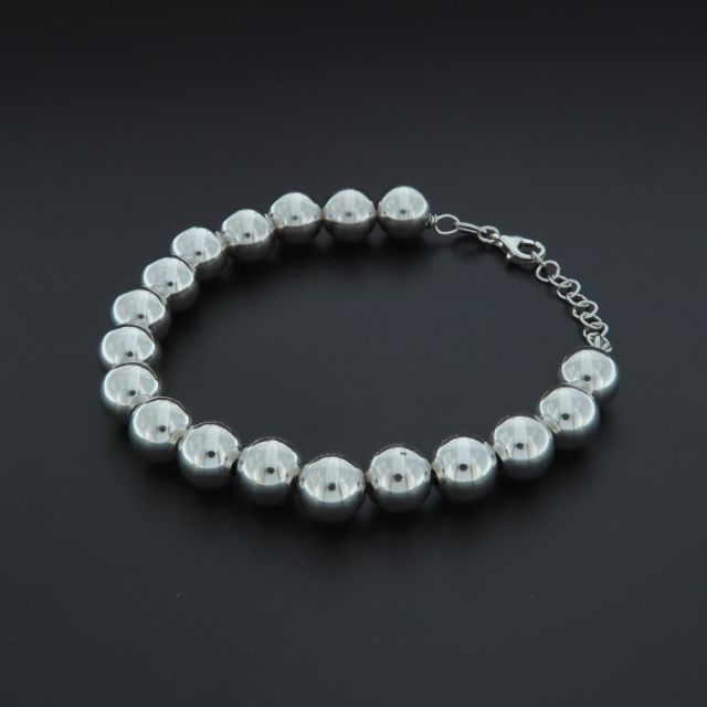 Bracciale a pallina in argento