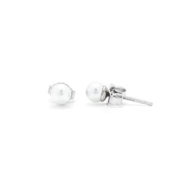Orecchini A Lobo Con Perla Naturale D'Acqua Dolce E Zirconia - GAVU, Argento 925 O Oro 14k, Eleganza Donna