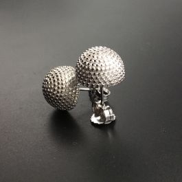 Orecchini a bottone con rubino e diamanti: argento sterling con pietra portafortuna floreale di luglio - Italia Orecchini a bottone con rubino e diamanti: argento sterling con pietra portafortuna floreale di luglio - Italia