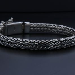 LES POULETTES BIJOUX - Bracciale Argento 925 Maglia in Corda 2mm