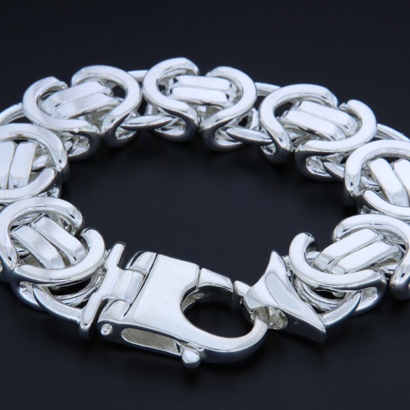 Bracciale massiccio maglia etrusca 