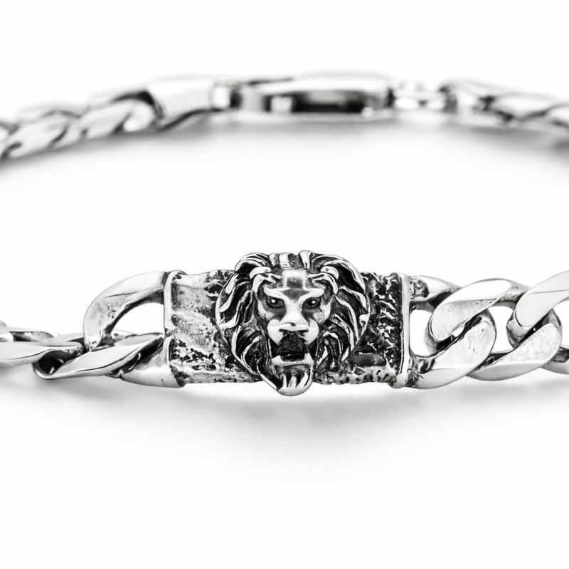 Bracciale Grumetta con Leone 