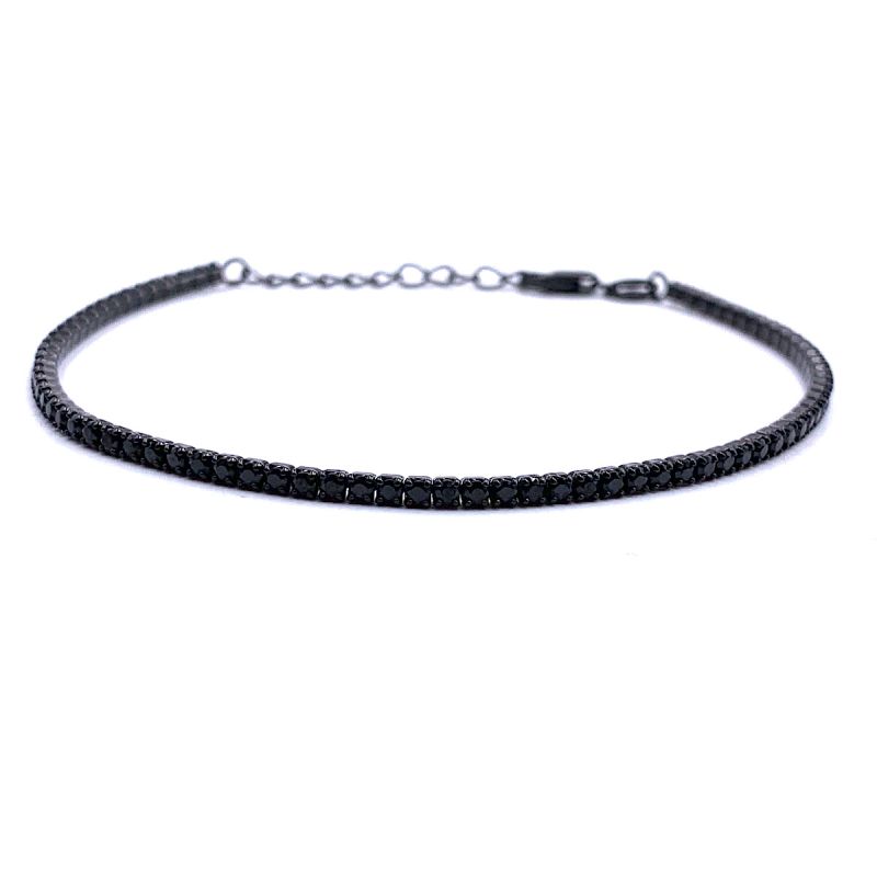 Bracciale tennis nero