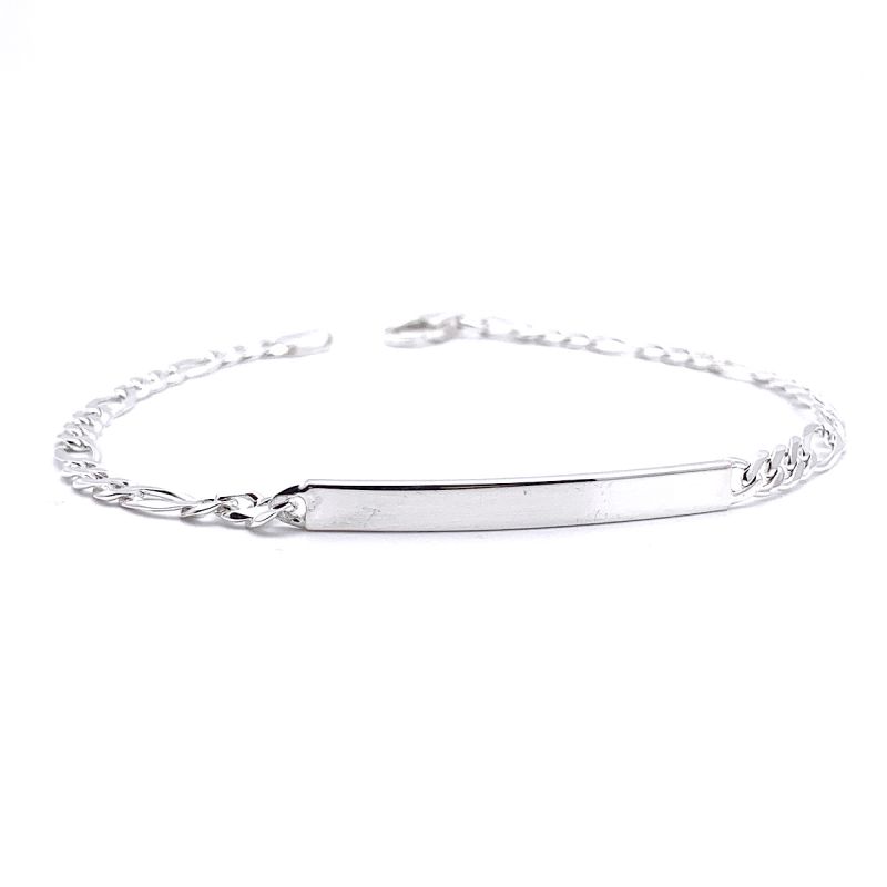 BRACCIALE TARGA ARGENTO