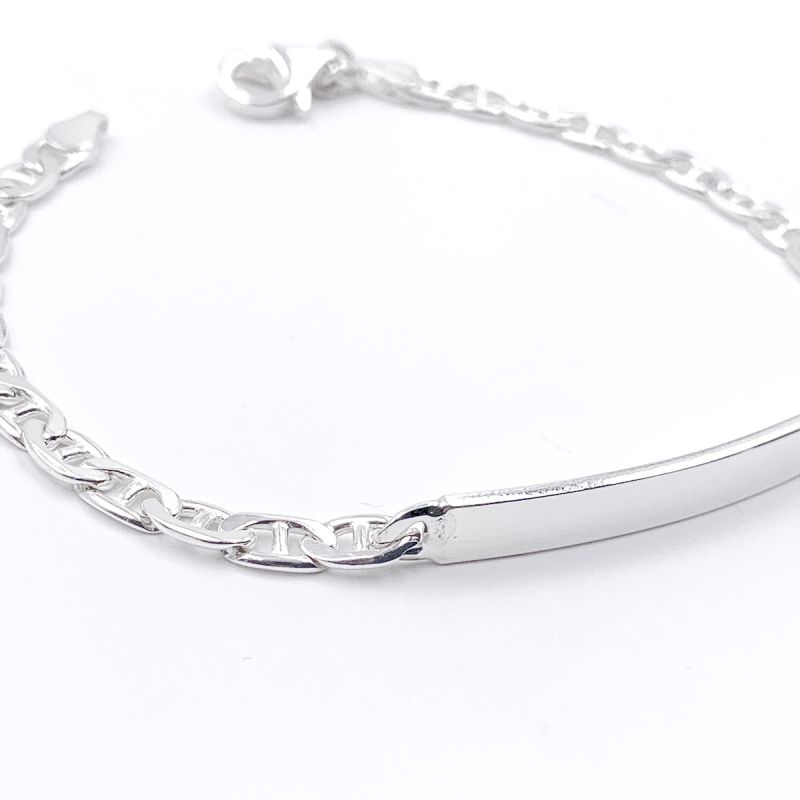 BRACCIALE PIASTRA ARGENTO 