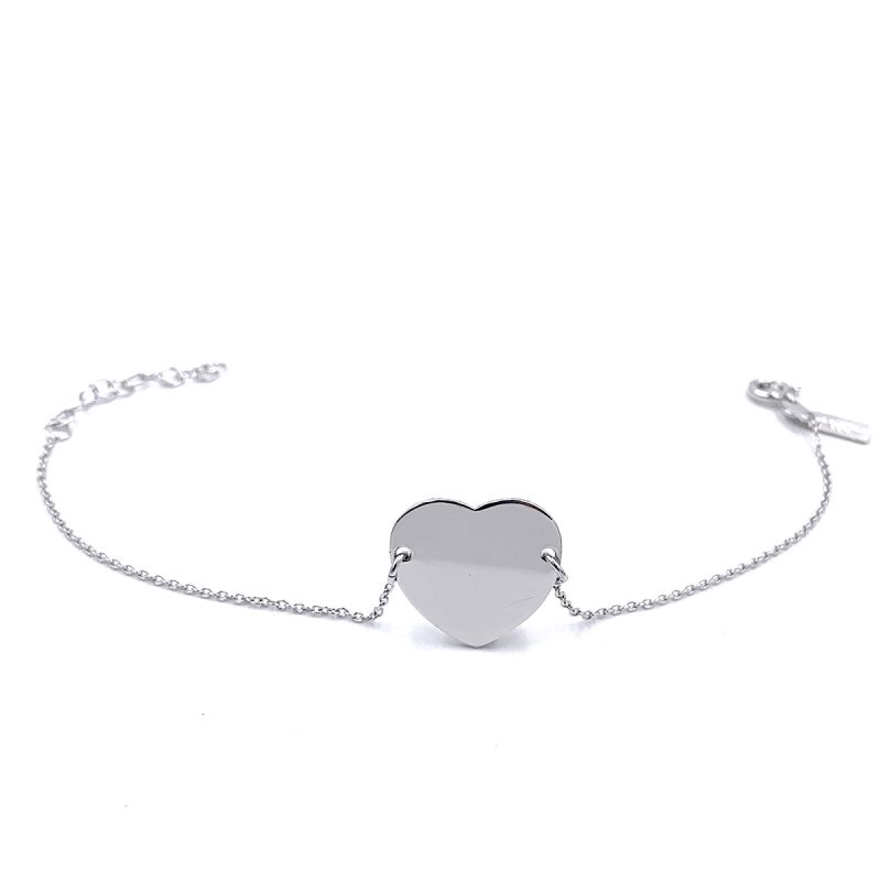 BRACCIALE CUORE ARGENTO