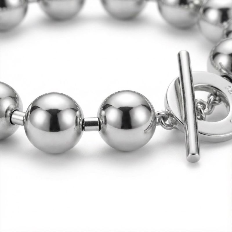 Bracciale in argento con sfere da 8 mm