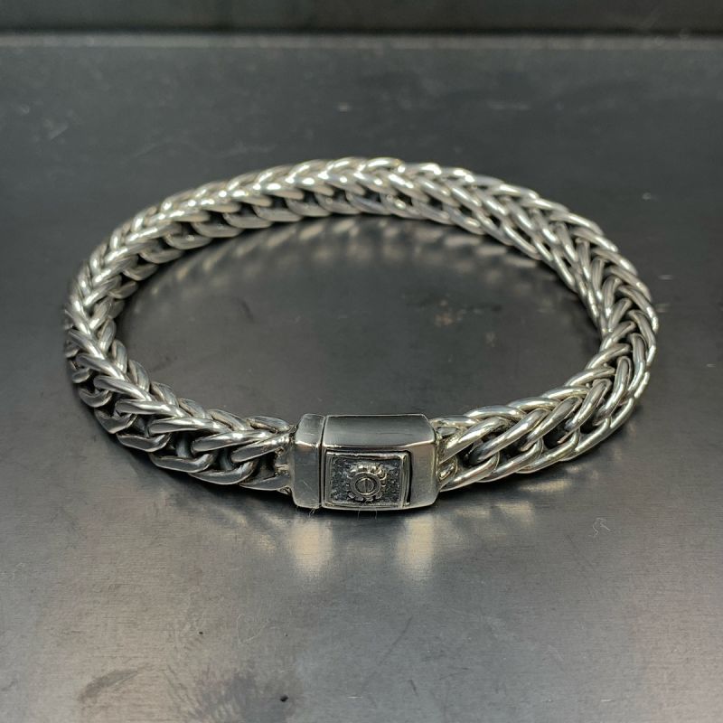 Bracciale in argento 925‰ maglia cubana doppia