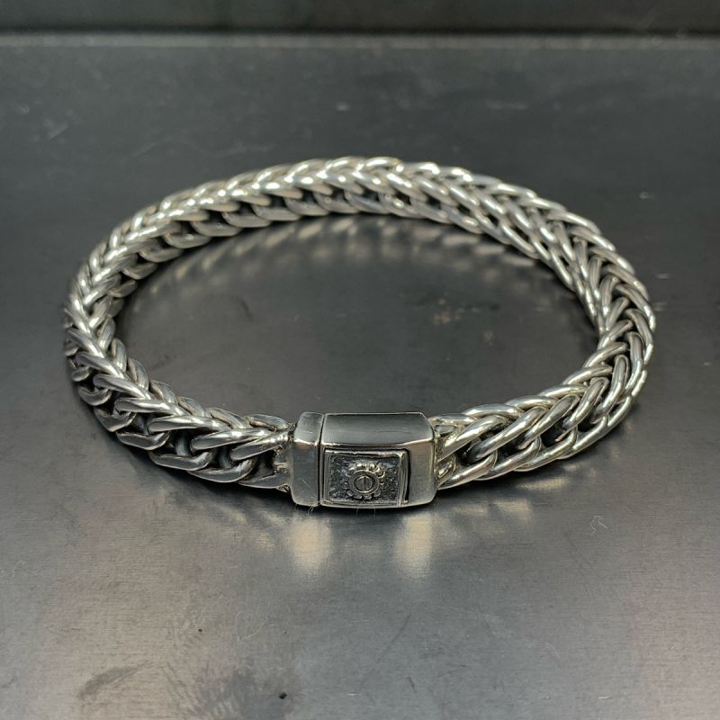 Bracciale in argento 925‰ maglia cubana doppia