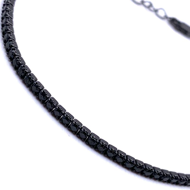 Bracciale tennis nero