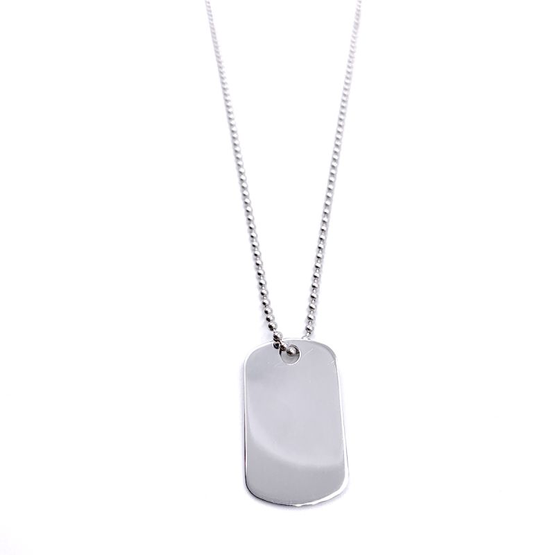 COLLANA MILITARE ARGENTO 