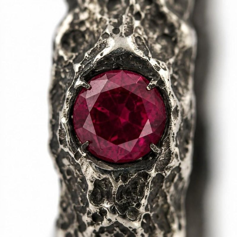 ANELLO SOLID CON RUBINO NATURALE