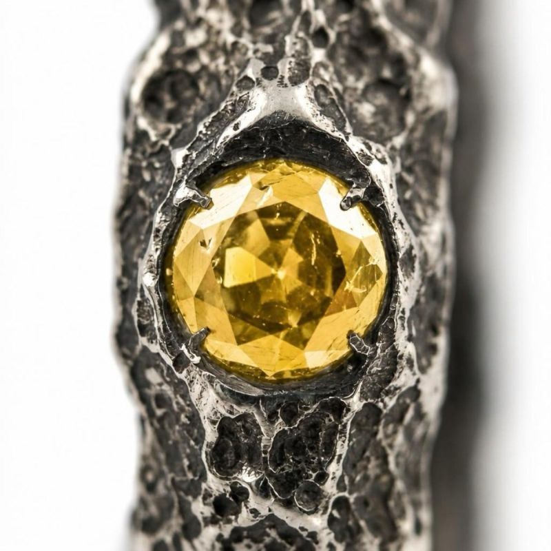 ANELLO SOLID CON ZAFFIRO GIALLO NATURALE