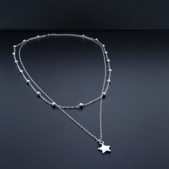 Collana con stella in argento 925‰