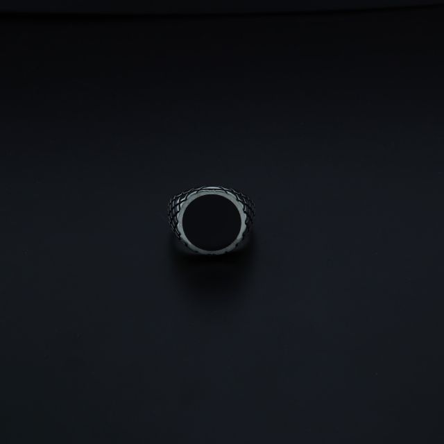 Anello uomo smalto 