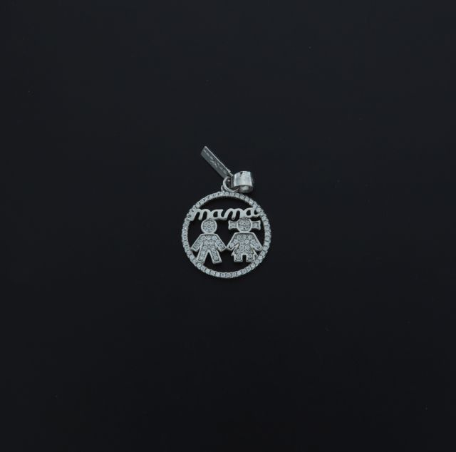 Ciondolo in argento mama 