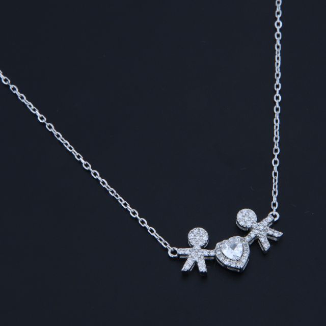 collana in argento 925‰ con bambini