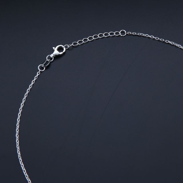 collana in argento 925‰ con centrale di zirconi 