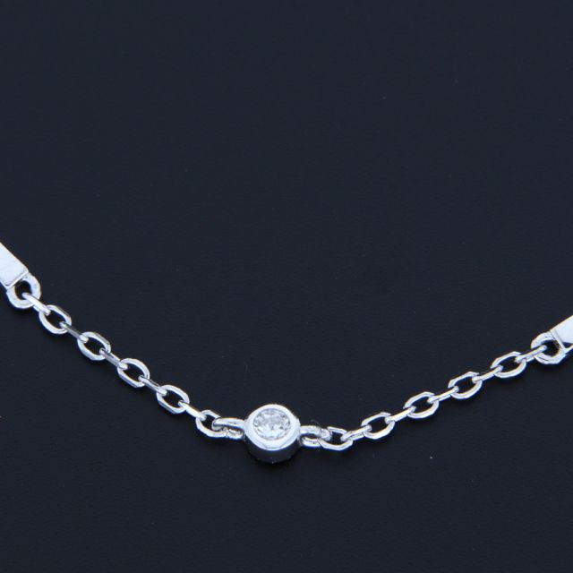 collana in argento con barrette in argento 925‰