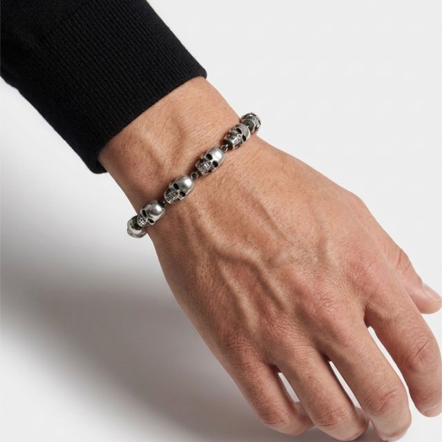 Bracciale con teschi 