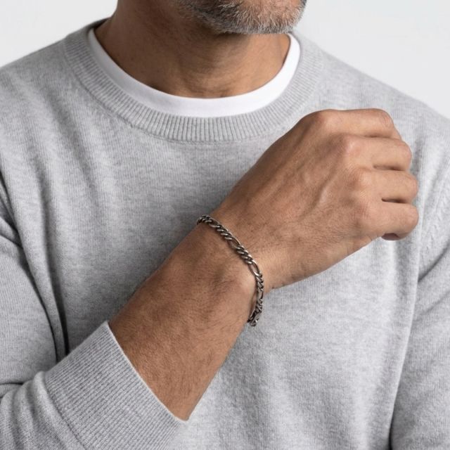 Bracciale in argento a maglia FIGARO 