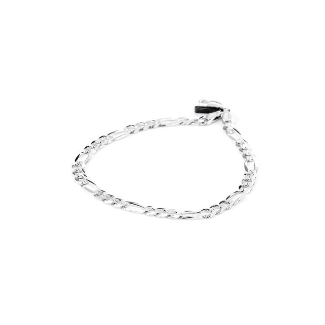 Bracciale in argento a maglia 3+1