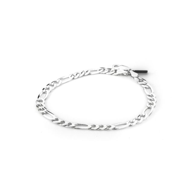 Bracciale in argento a maglia 3+1