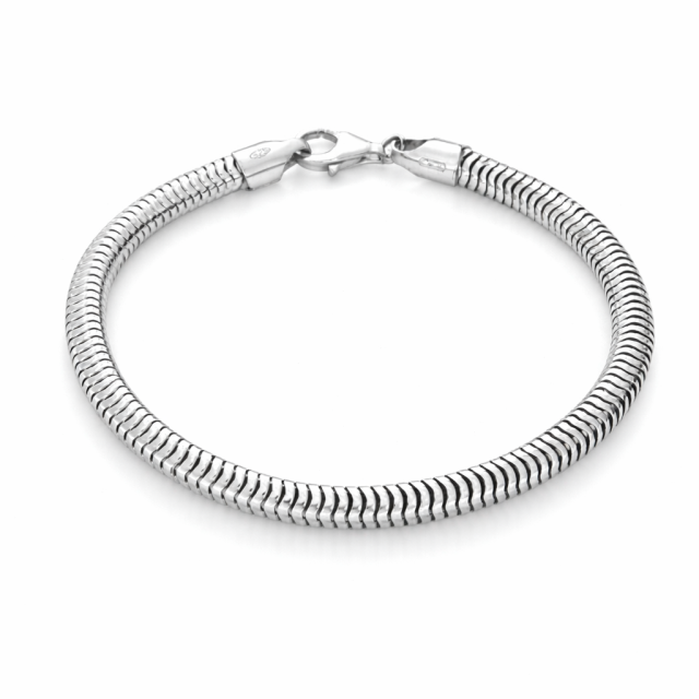 Bracciale in argento maglia SNAKE 