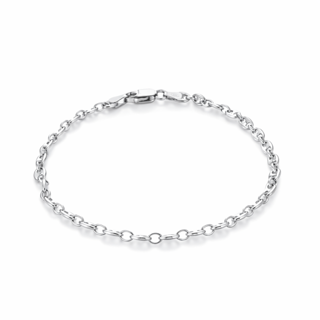 Bracciale in argento maglia marina 