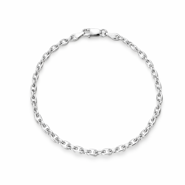 Bracciale in argento maglia marina 