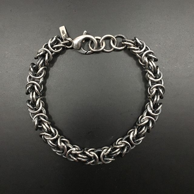 Bracciale in argento 925‰ maglia bizantina 